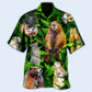 Ferret Animals LoveLy Dovely Leaves - Hawaiian Shirt - Reefox