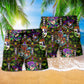 Festival Happy Mardi Gras - Beach Short Reefox - Owls Matrix LTD