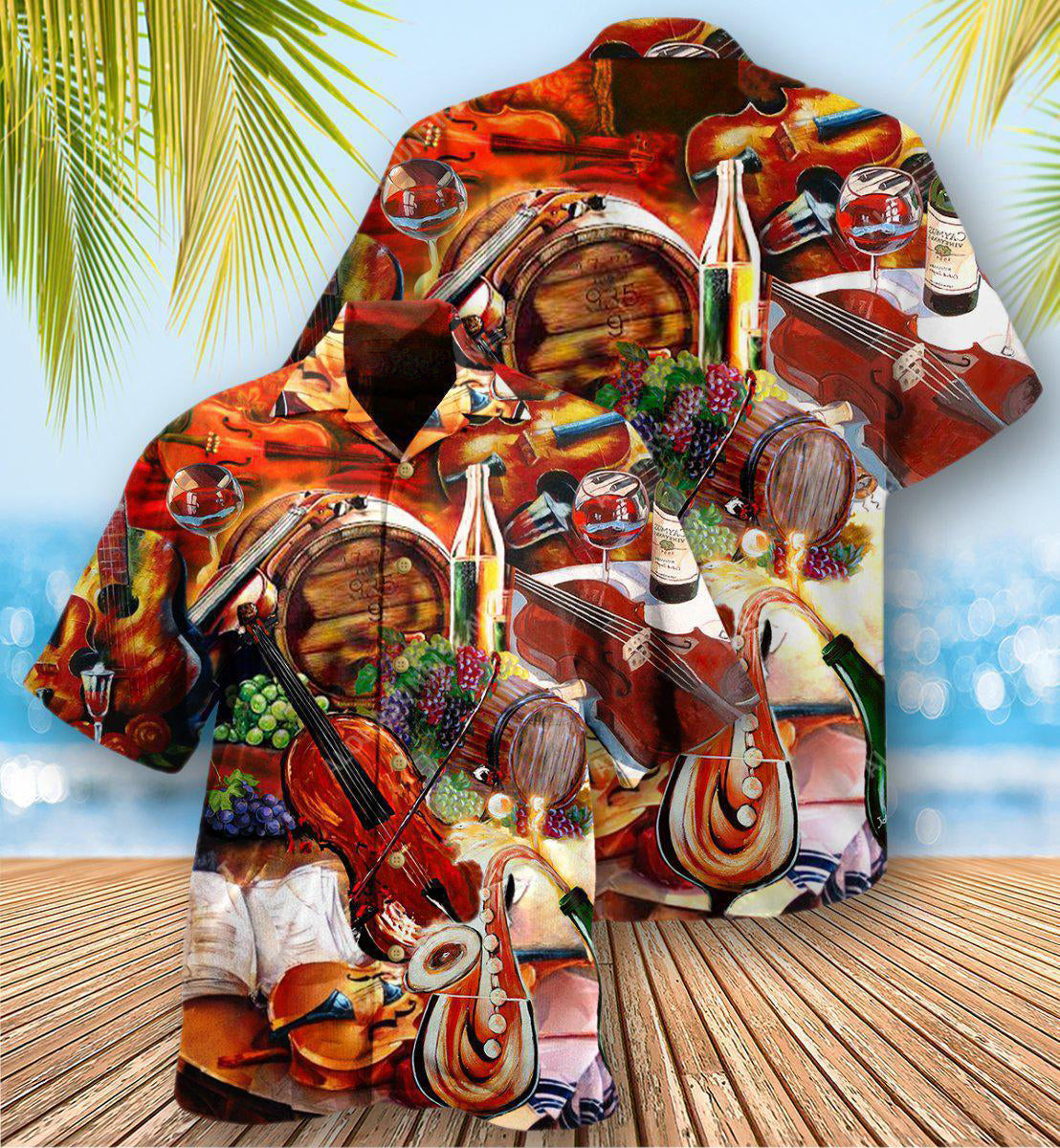 Violin Music Fill The Cup Of Silence With Violin Melody - Hawaiian Shirt - Reefox