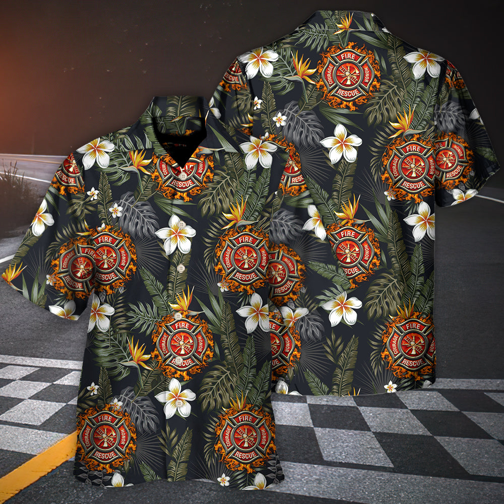 Firefighter Lover Tropical Style - Hawaiian Shirt - Reefox