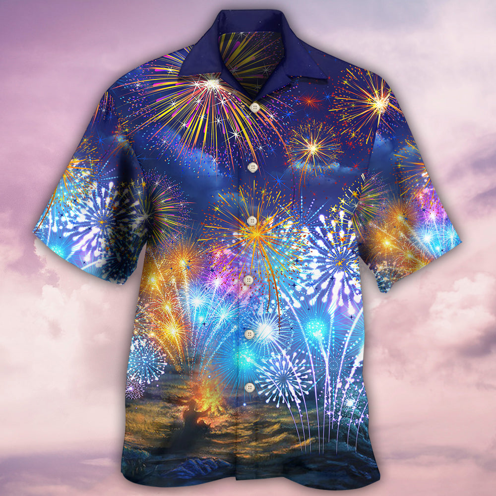 Firework By Night - Hawaiian Shirt - Reefox