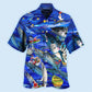Fishing Love Ocean Blue Merry Christmas - Hawaiian Shirt - Reefox