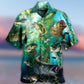 Fishing More Worry Less Blue Ocean - Hawaiian Shirt - Reefox