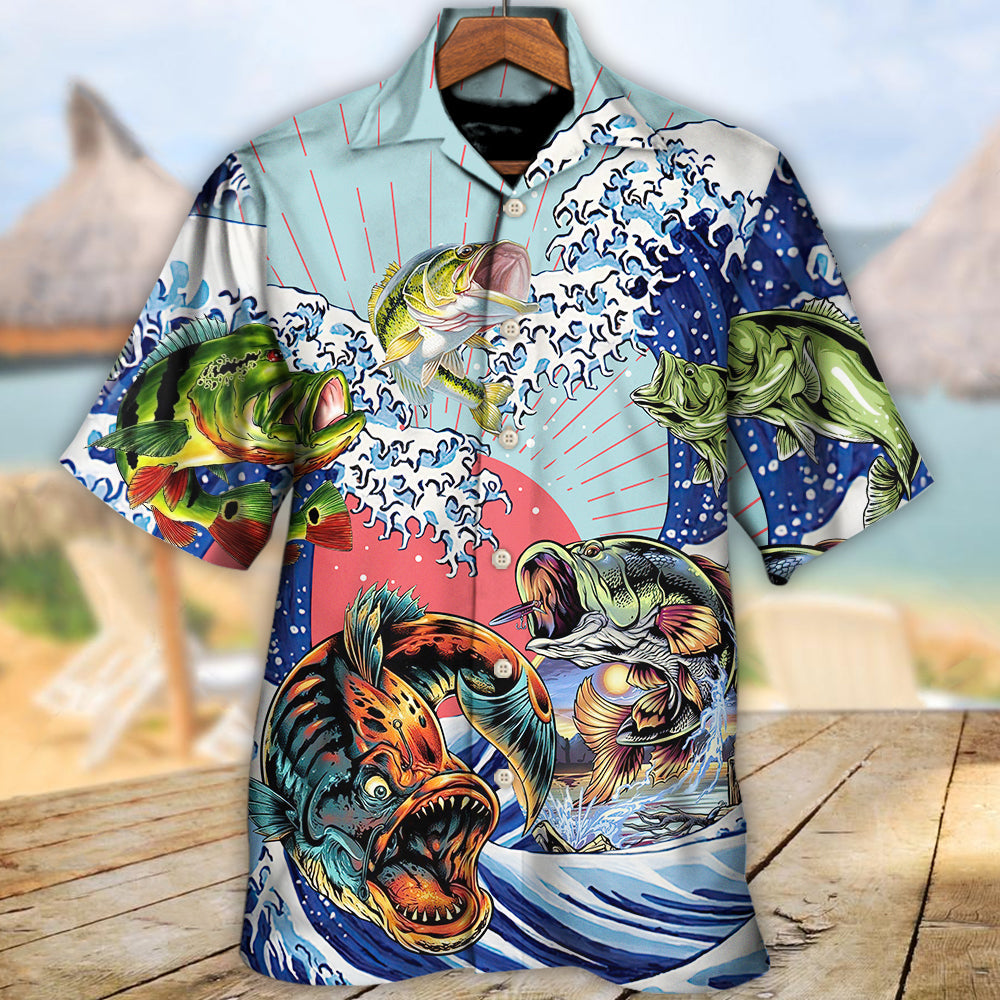 Fishing Is My Life Big Waves - Hawaiian Shirt - Reefox