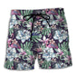 Beach Short / Adults / S Flamingo Lizard Hibiscus Love Hot Summer - Beach Short Reefox - Owls Matrix LTD
