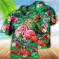 Flamingo Pink Love Life - Hawaiian Shirt - Reefox