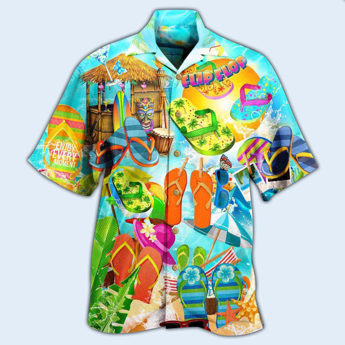 Flip-flops Are My Favorite Summer Shoes Hot Summer - Hawaiian Shirt - Reefox