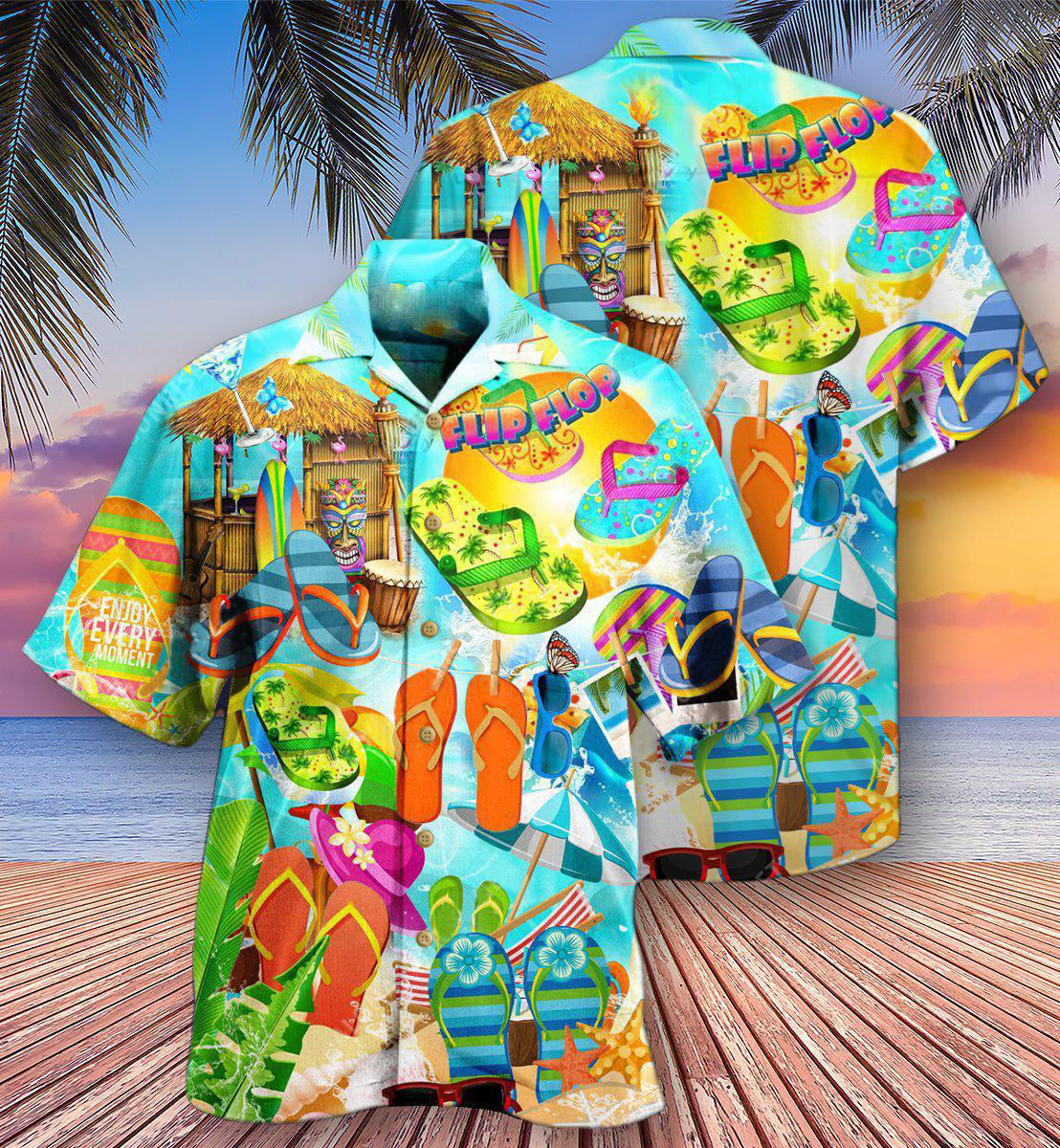 Flip-flops Are My Favorite Summer Shoes Hot Summer - Hawaiian Shirt - Reefox