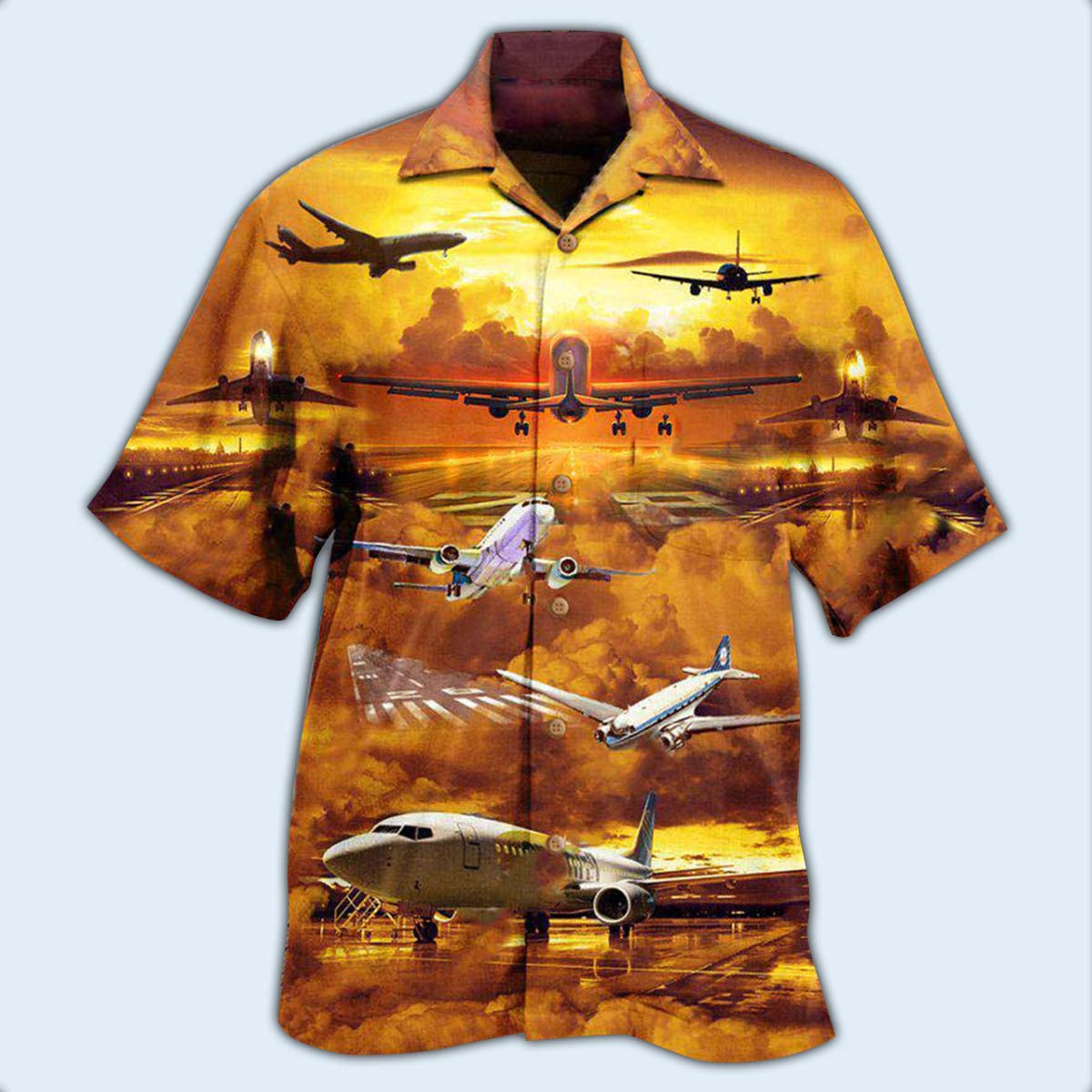 Airplane Fly Life Is A Journey Enjoy The Flight Airplane - Hawaiian Shirt - Reefox