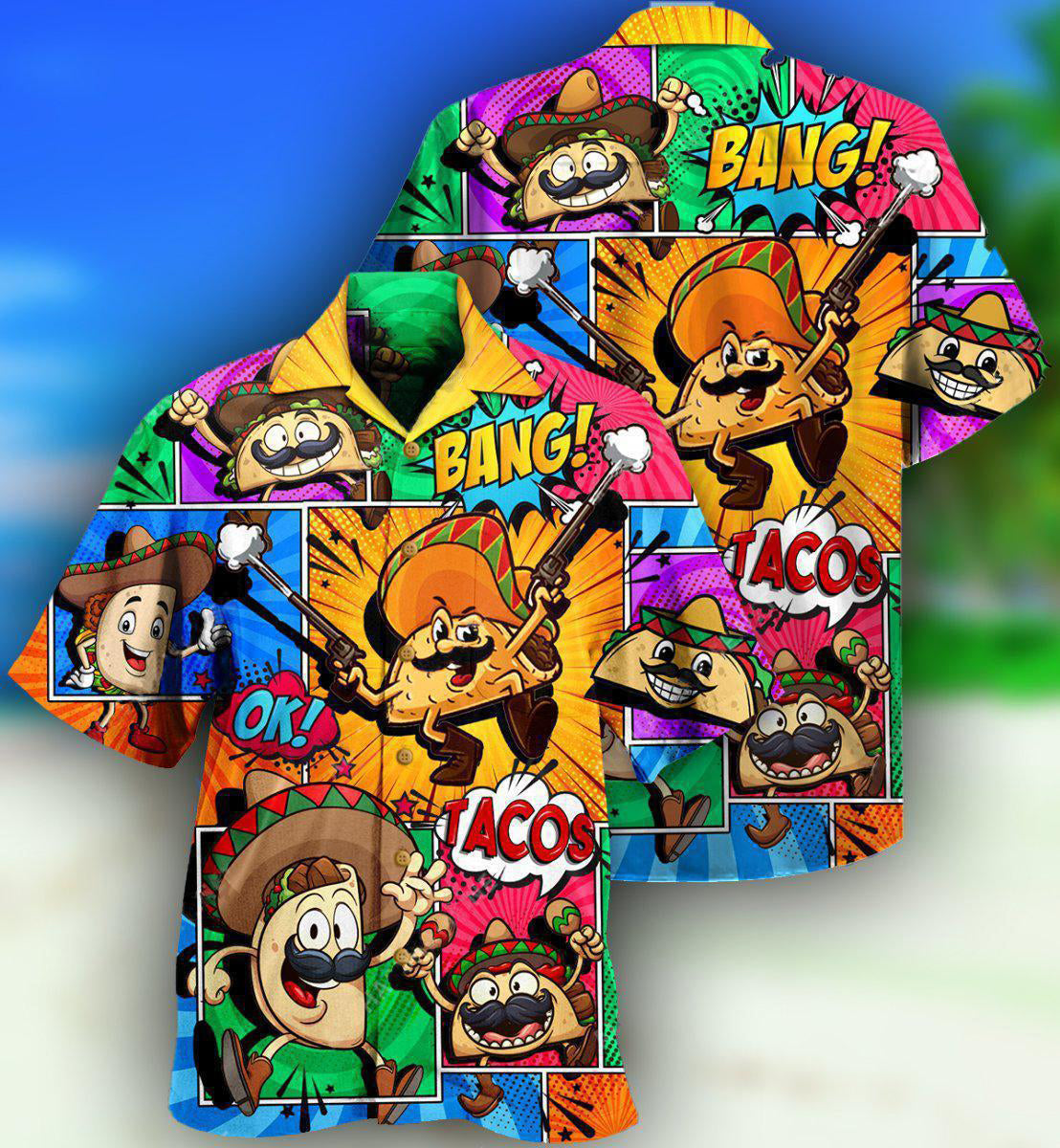 Food All You Nees Is Love And Tacos OK - Hawaiian Shirt - Reefox