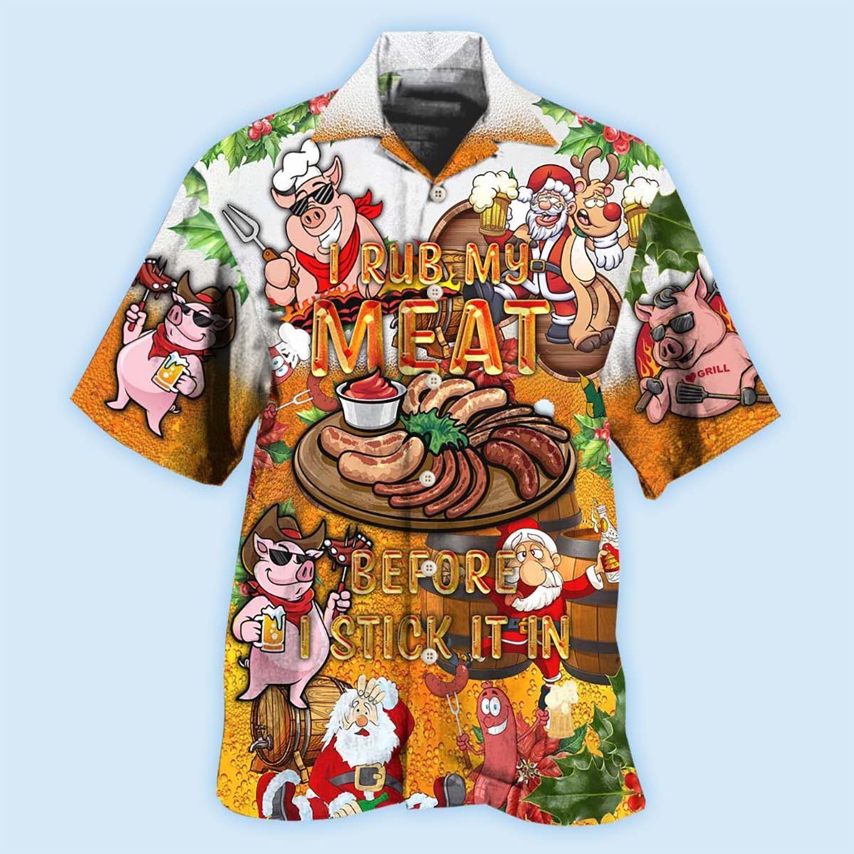 Food I Rub My Meat Before - Hawaiian Shirt - Reefox