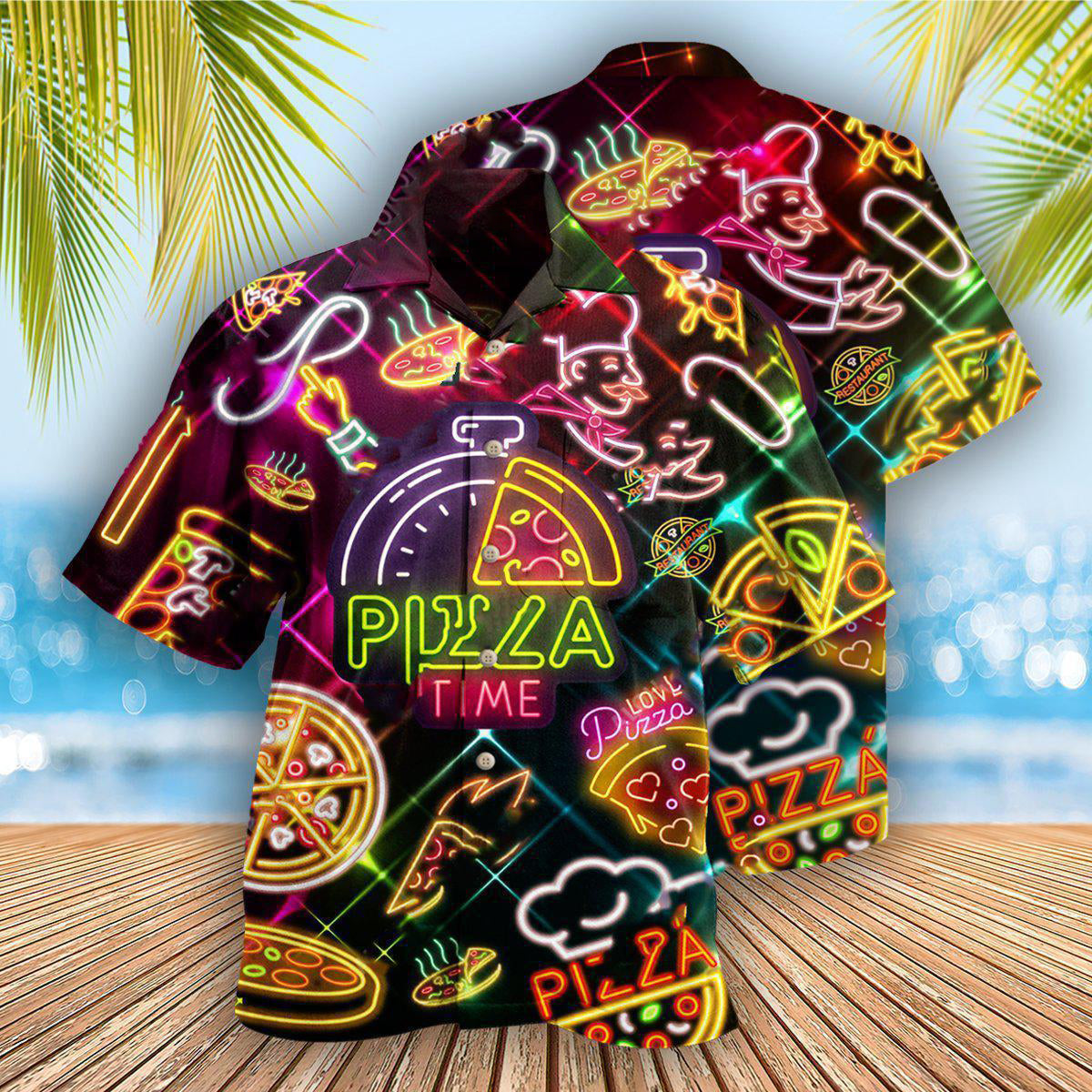 Food It's Pizza Time Stunning - Hawaiian Shirt - Reefox