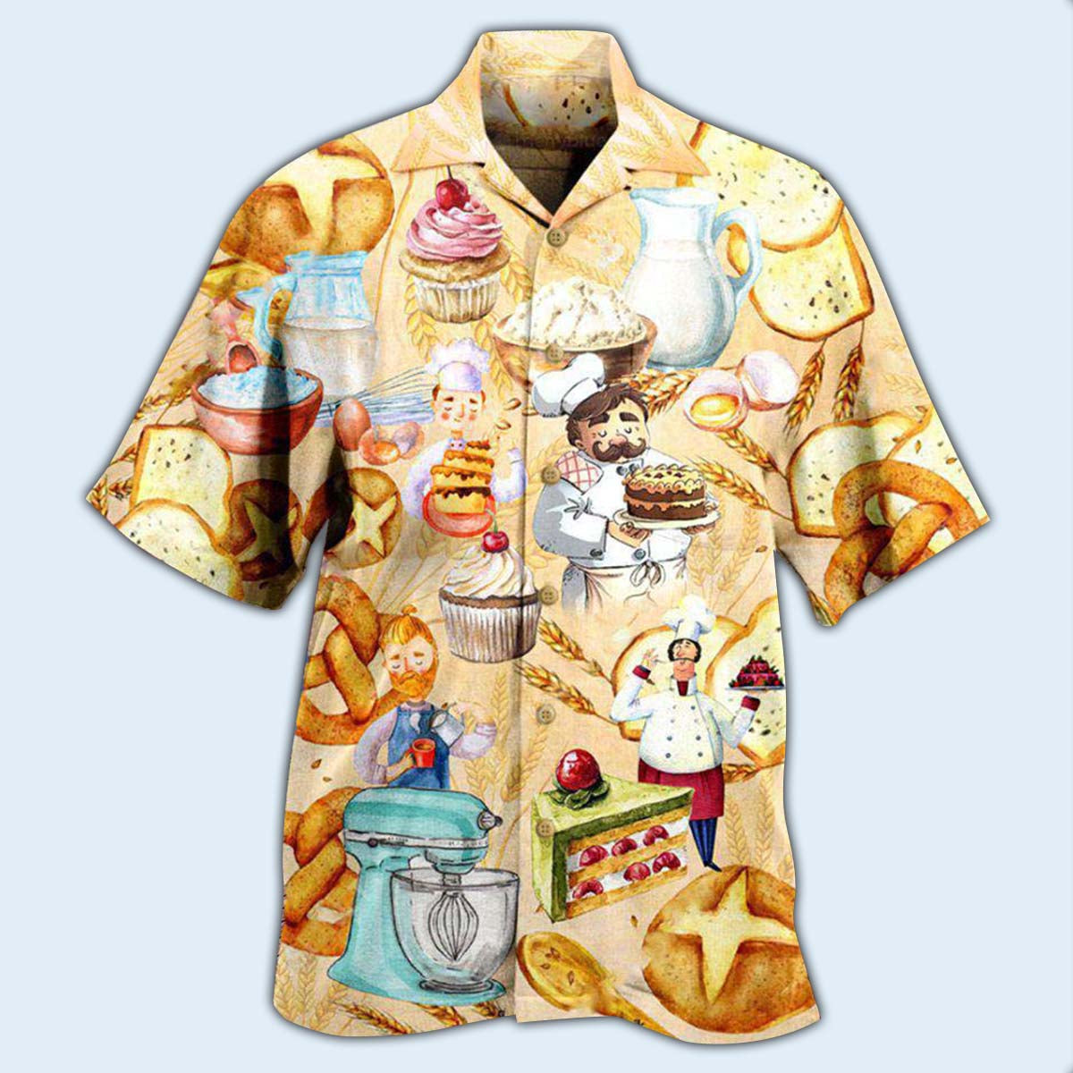 Food Love At First Bite Bakery Cool - Hawaiian Shirt - Reefox