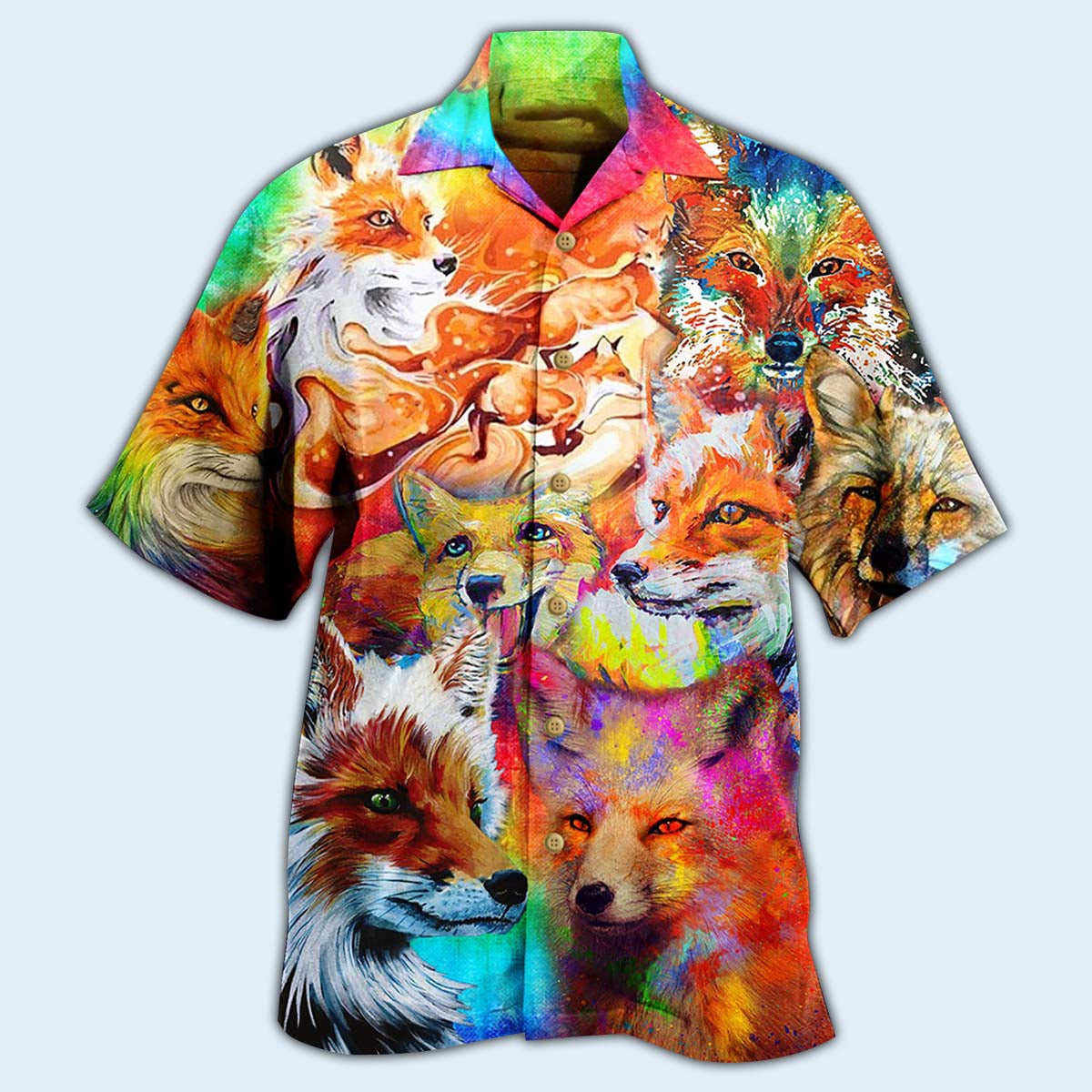 Fox Beautiful Painting Style - Hawaiian Shirt - Reefox