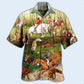 Fox Hunting Weekend Forecast 100 Chanceof - Hawaiian Shirt - Reefox