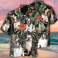 French Bulldog Tropical Floral Style - Hawaiian Shirt - Reefox