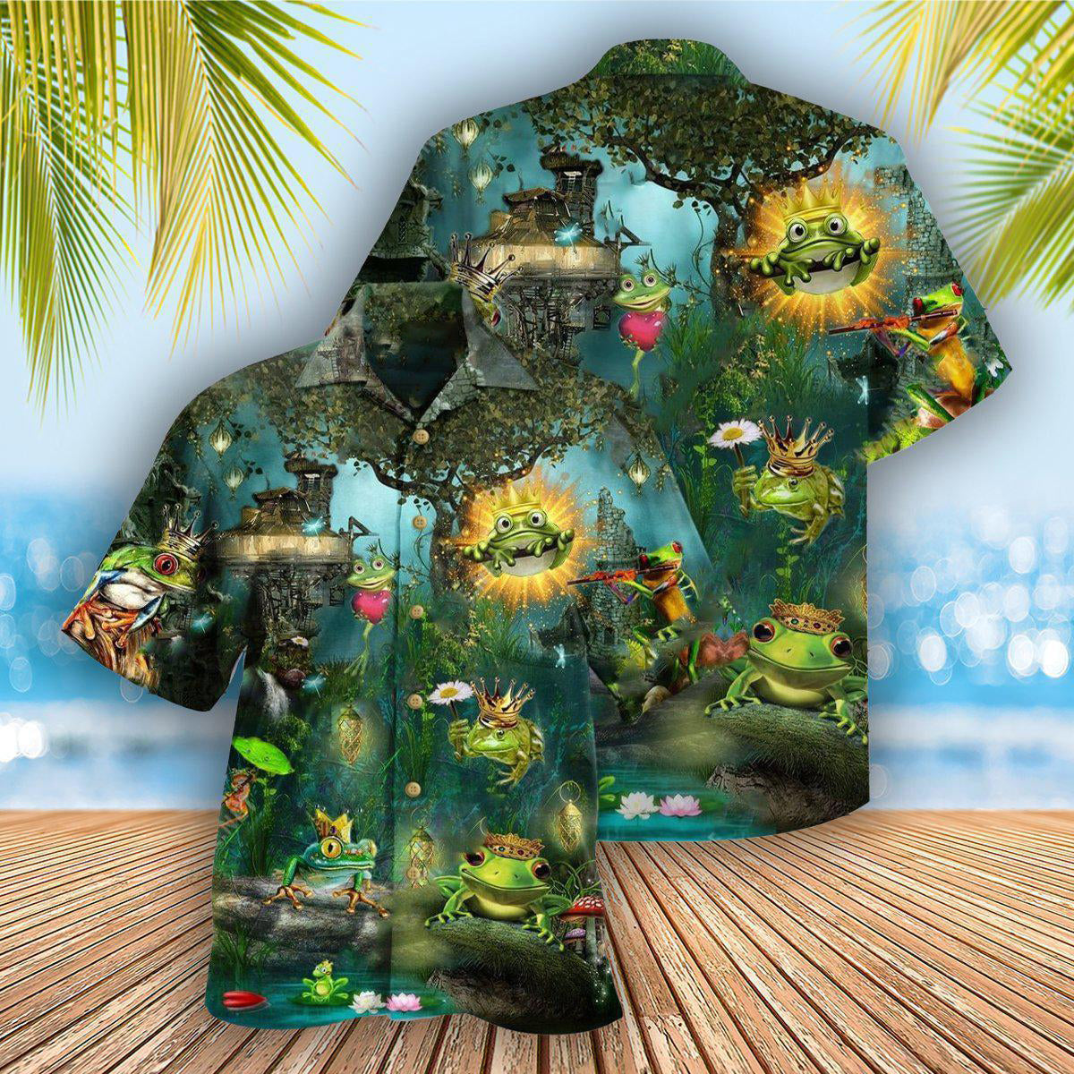 Frog Kiss A Frog - Hawaiian Shirt - Reefox