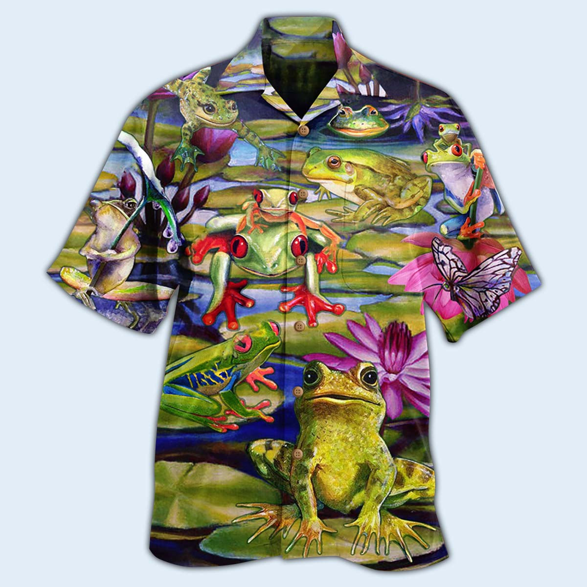 Frog Love Lake - Hawaiian Shirt - Reefox