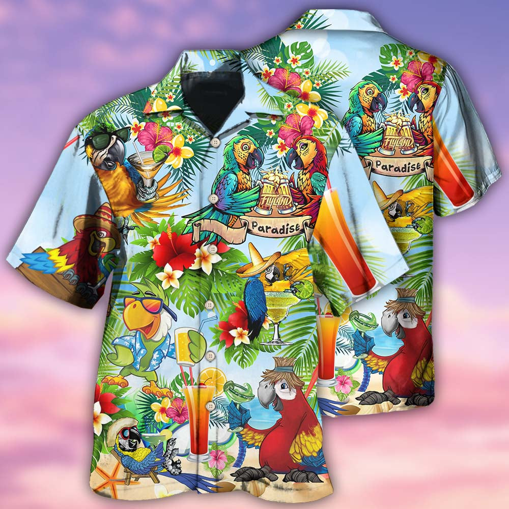 Parrot Love Life Happiness Style - Hawaiian Shirt - Reefox