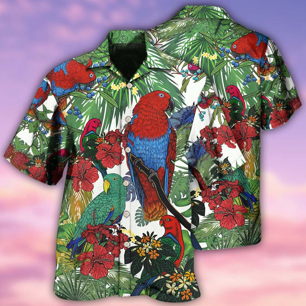 Parrot Red And Green Style - Hawaiian Shirt - Reefox