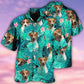 Russell Terrier Dog Summer Green Tropical - Hawaiian Shirt - Reefox