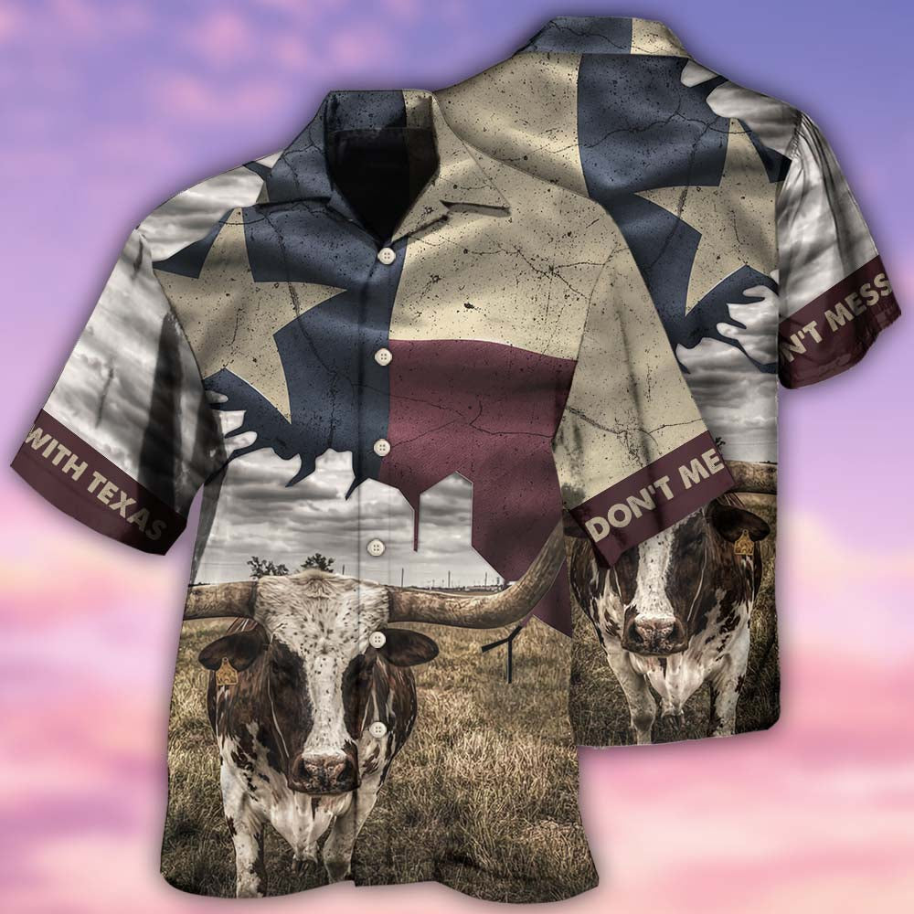 Texas Peace Life Cows Style - Hawaiian Shirt - Reefox