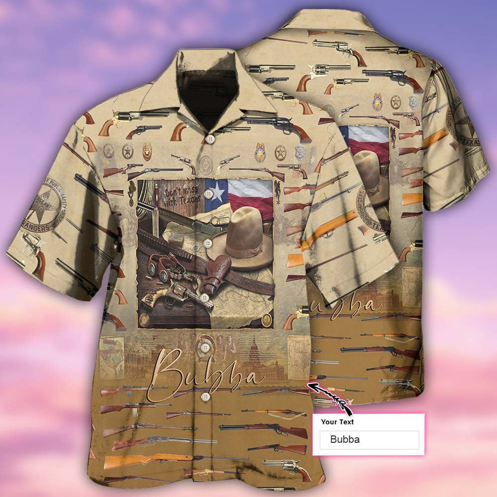 Texas Peace Life Gun Style Personalized - Hawaiian Shirt - Reefox