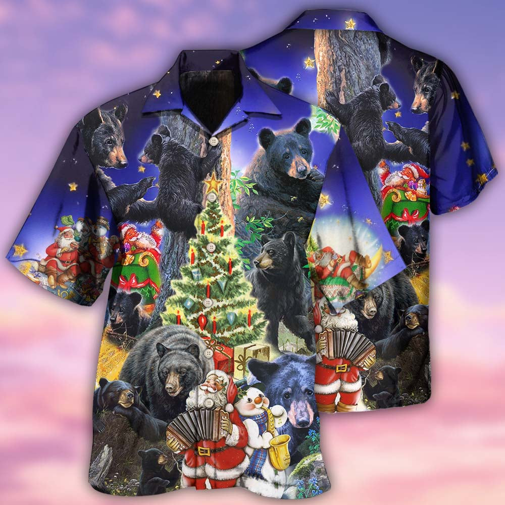 Bear Family Into Spring Merry Christmas - Hawaiian Shirt - Reefox