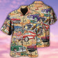Car The Mother Road Route 66 Road Trip Vintage - Hawaiian Shirt - Reefox