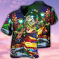 Combat Aircraft Fly Sky Merry Christmas - Hawaiian Shirt - Reefox