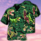 Dinosaur World Summer Green Leaf - Hawaiian Shirt - Reefox