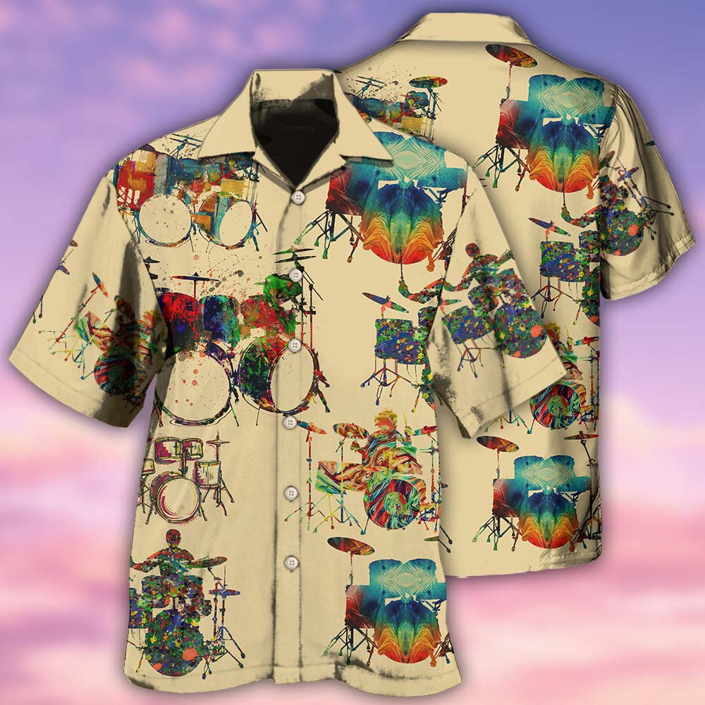 Drum Awesome Music Instrument - Hawaiian Shirt - Reefox