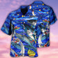 Fishing Love Ocean Blue Merry Christmas - Hawaiian Shirt - Reefox