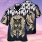 Native Wolf Feathers Dark Style - Hawaiian Shirt - Reefox