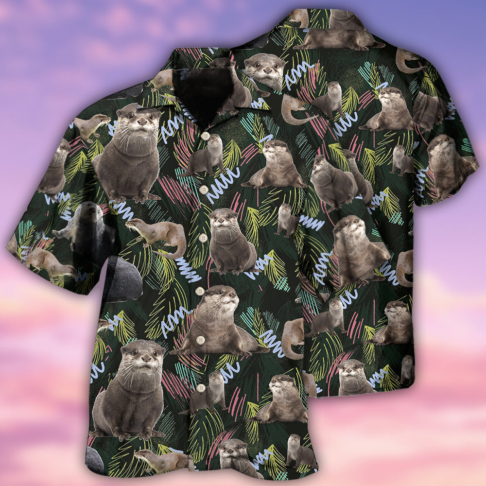 Otter Love Animals Life Style Amazing - Hawaiian Shirt - Reefox