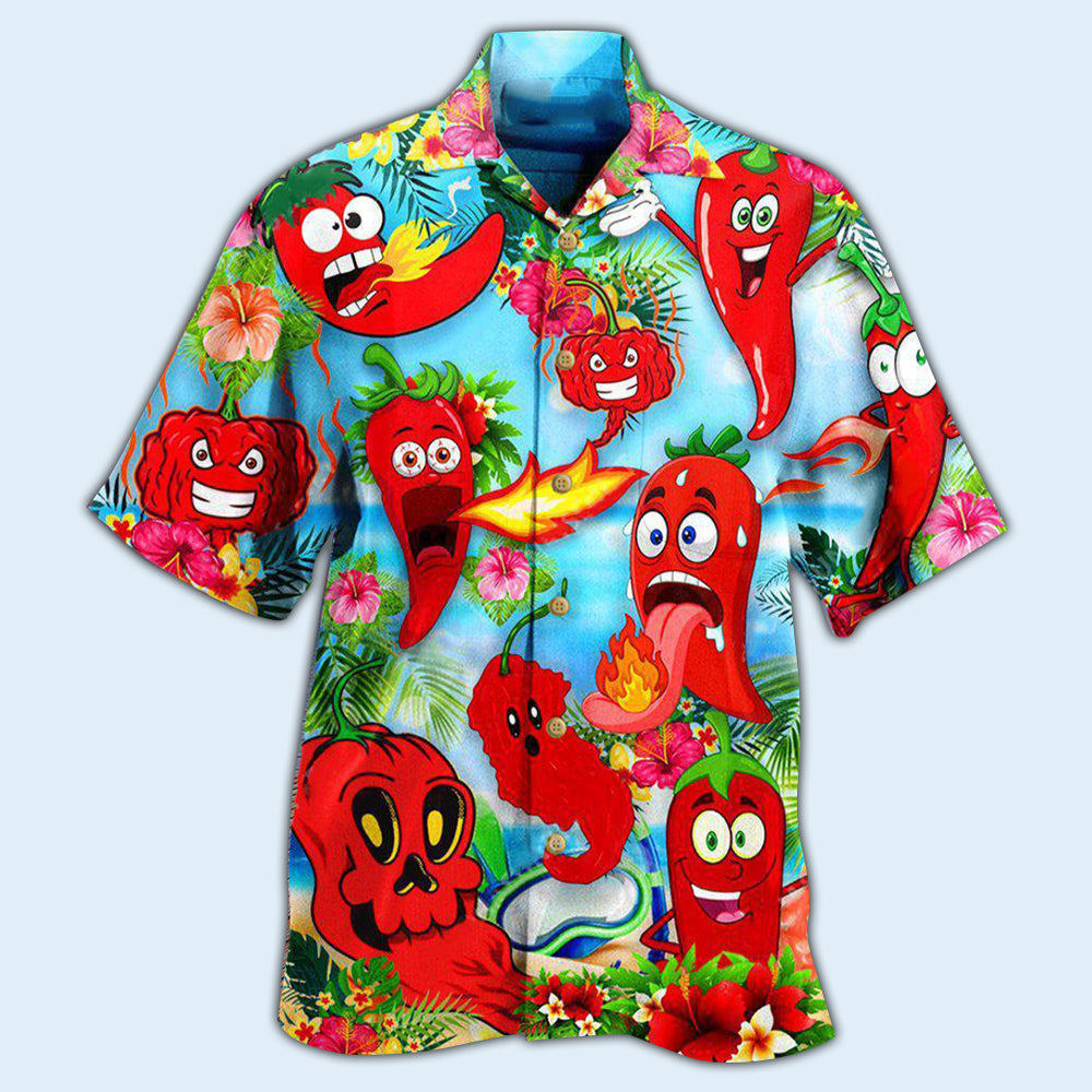 Fruit Chili Funny Chili Peppers - Hawaiian Shirt - Reefox