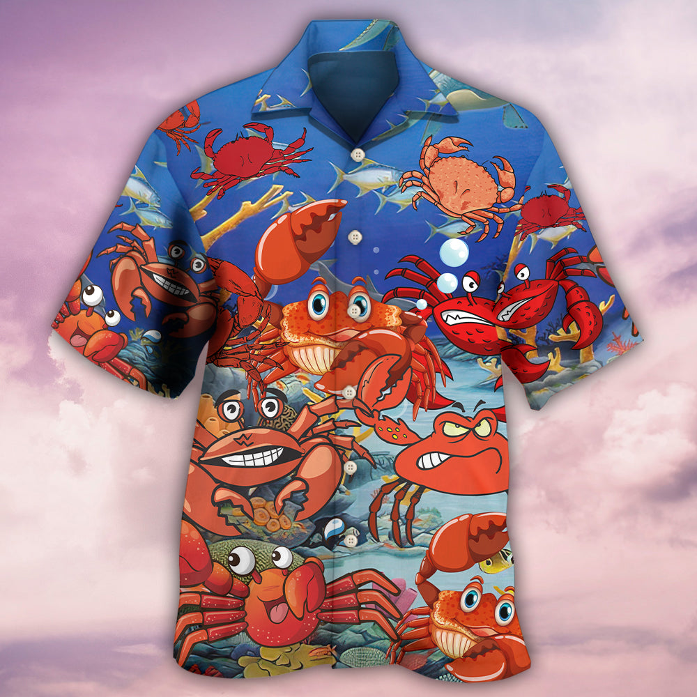 Crab Funny Crabs We Rule The Ocean - Hawaiian Shirt - Reefox