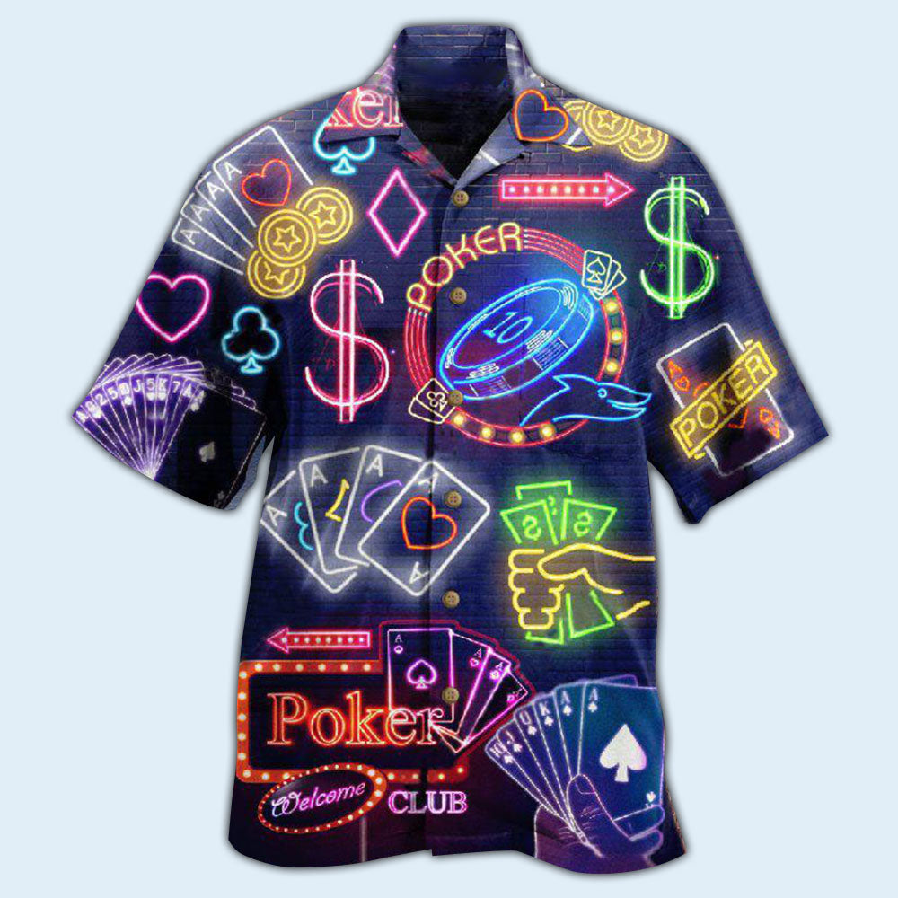 Gambling No Poker No Party - Hawaiian Shirt - Reefox