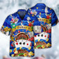 Poker Gambling Born To Play Poker Forced To Work Love Play - Hawaiian Shirt - Reefox