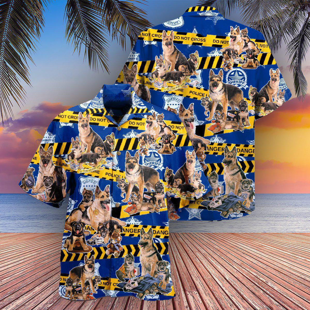 German Shepherd You Can Run But You Can't Hide - Hawaiian Shirt - Reefox