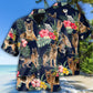 German Shepherd Tropical Floral Lover - Hawaiian Shirt - Reefox