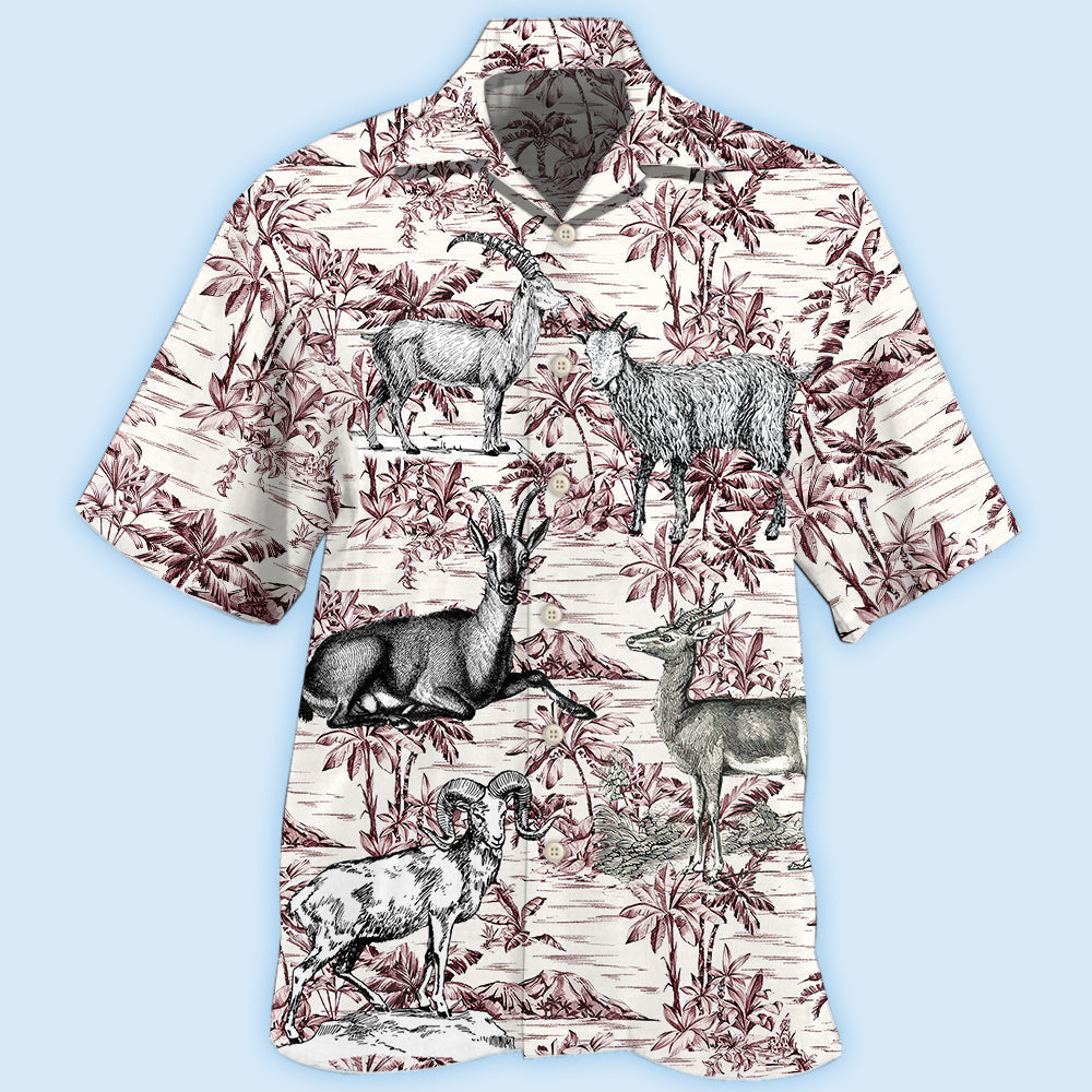 Goat Tropical Style - Hawaiian shirt - Reefox