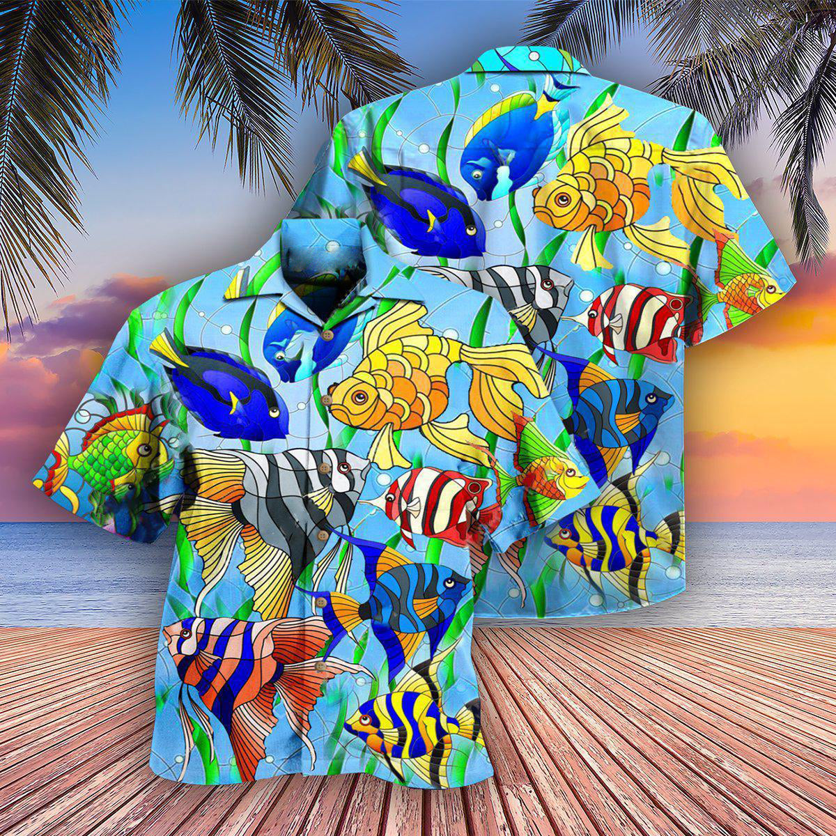 Fish Gold Fish Don't Bounce - Hawaiian Shirt - Reefox