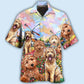 Goldendoodle Dog With Flowers - Hawaiian Shirt - Reefox