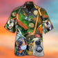 Golf Vintage Style Funny Dog - Hawaiian Shirt - Reefox