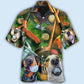 Golf Vintage Style Funny Dog - Hawaiian Shirt - Reefox