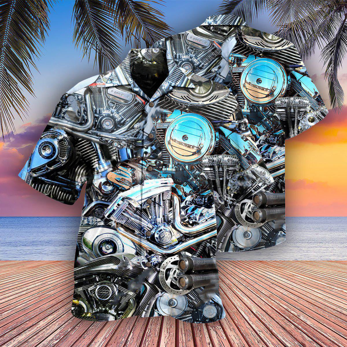 Motorcycle Gone Riding Be Back - Hawaiian Shirt - Reefox