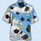 Graduation Paper Blue Sky - Hawaiian Shirt - Reefox