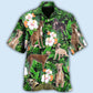 Greyhound Tropical Leaf Lover With Lovely Flower - Hawaiian Shirt - Reefox