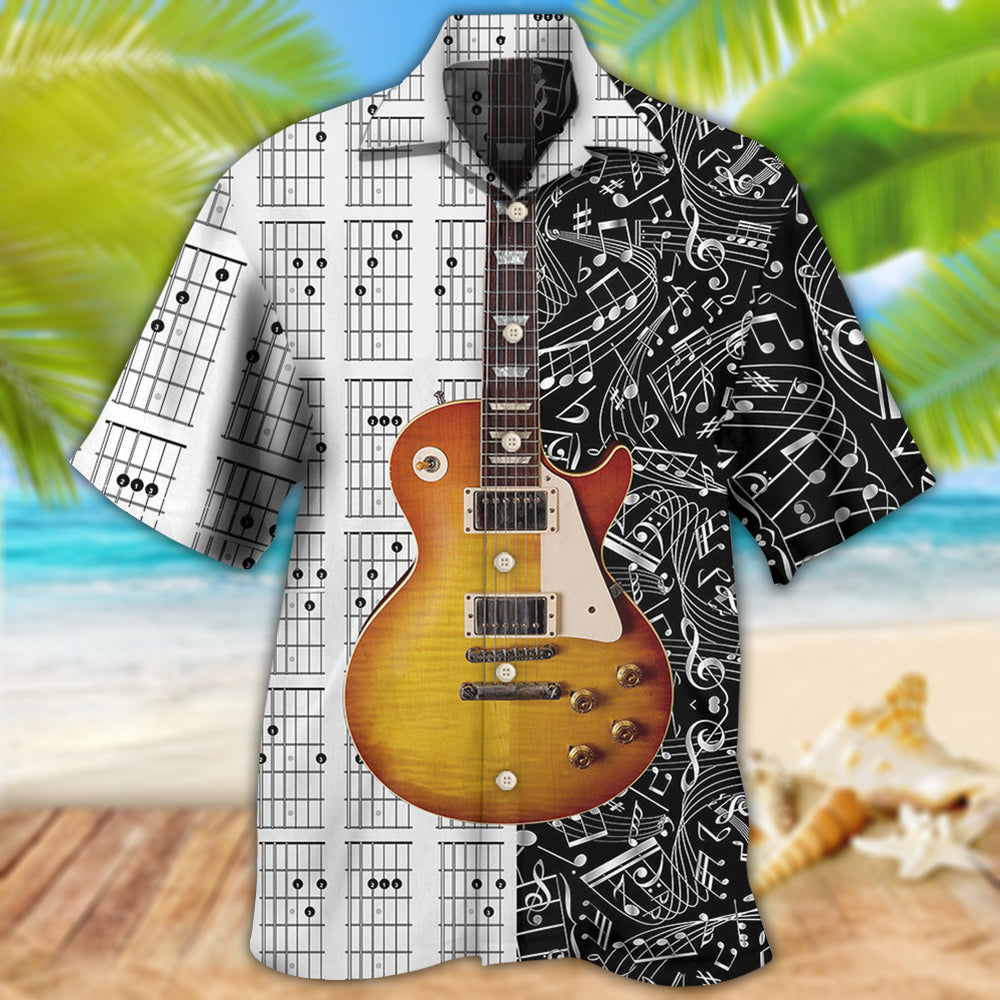 Guitar Bass Guitar Musician - Hawaiian Shirt - Reefox